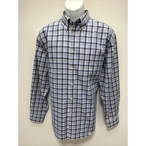 Lauren Ralph Lauren Black Label Men’s Plaid Stretch Button Up LS Shirt Size XL